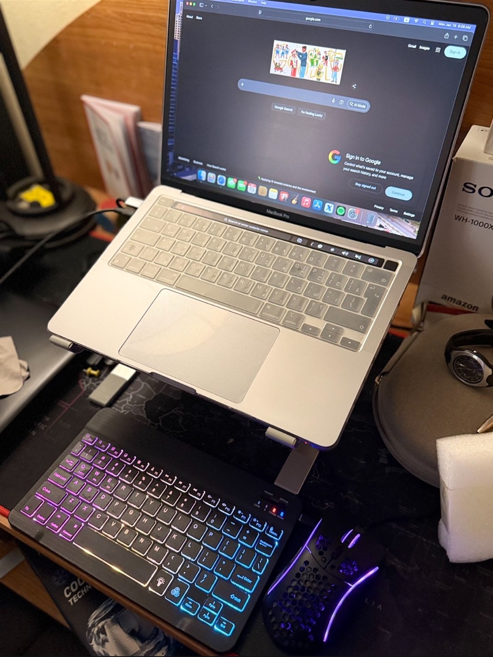 MacBook Pro m1 256gb 8gb ram Arabic layout eu version clean protected 💻
